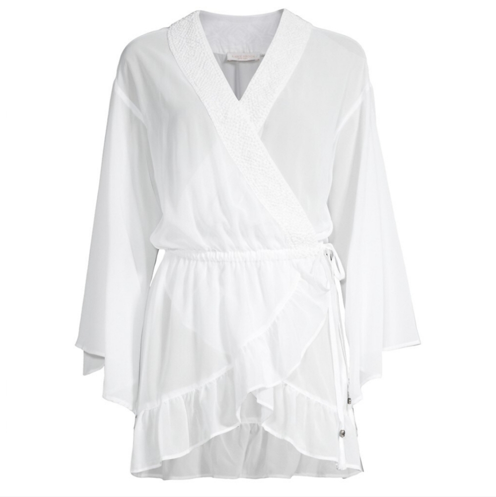 Ramy Brook White New L Swimsuit summer cover 2023